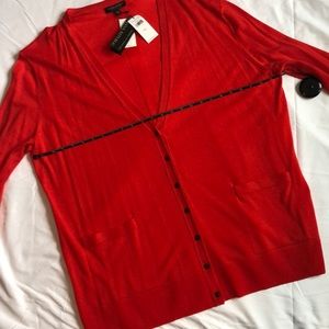 Banana Republic NWT beautiful red cardigan XXL